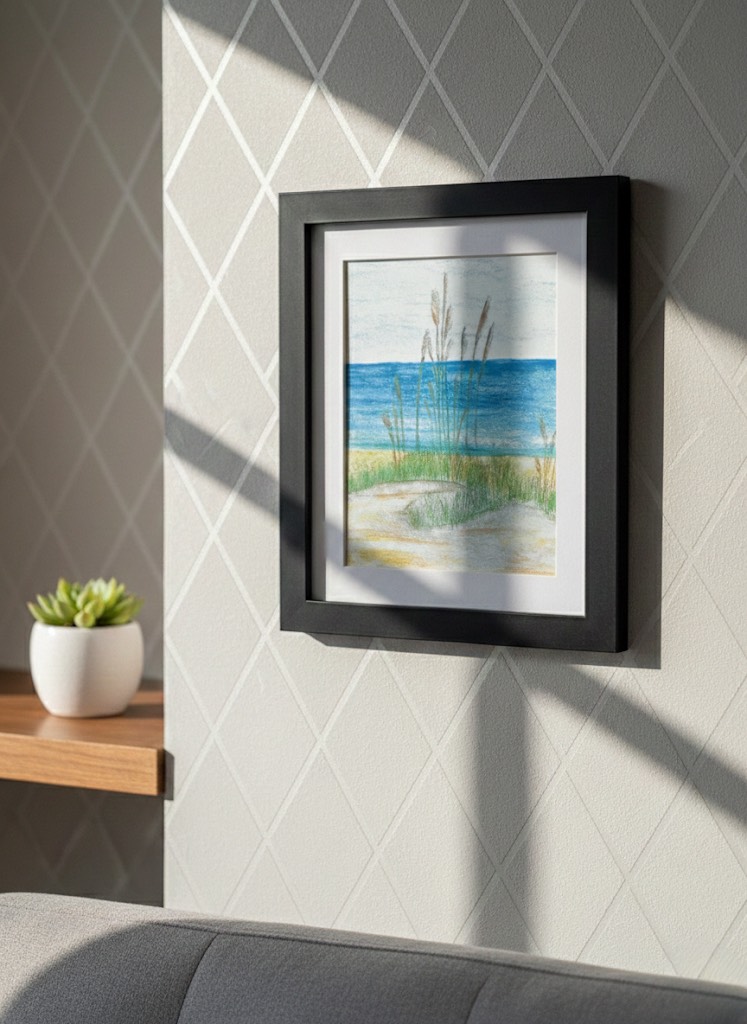 Beach Scene Art - Image 2