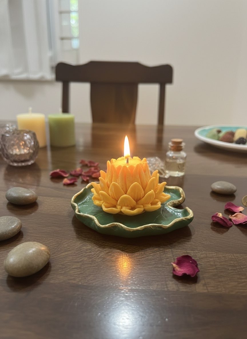 Lotus Candles- Pack of 2 - Image 3