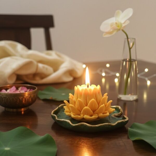 Lotus Candles- Pack of 2
