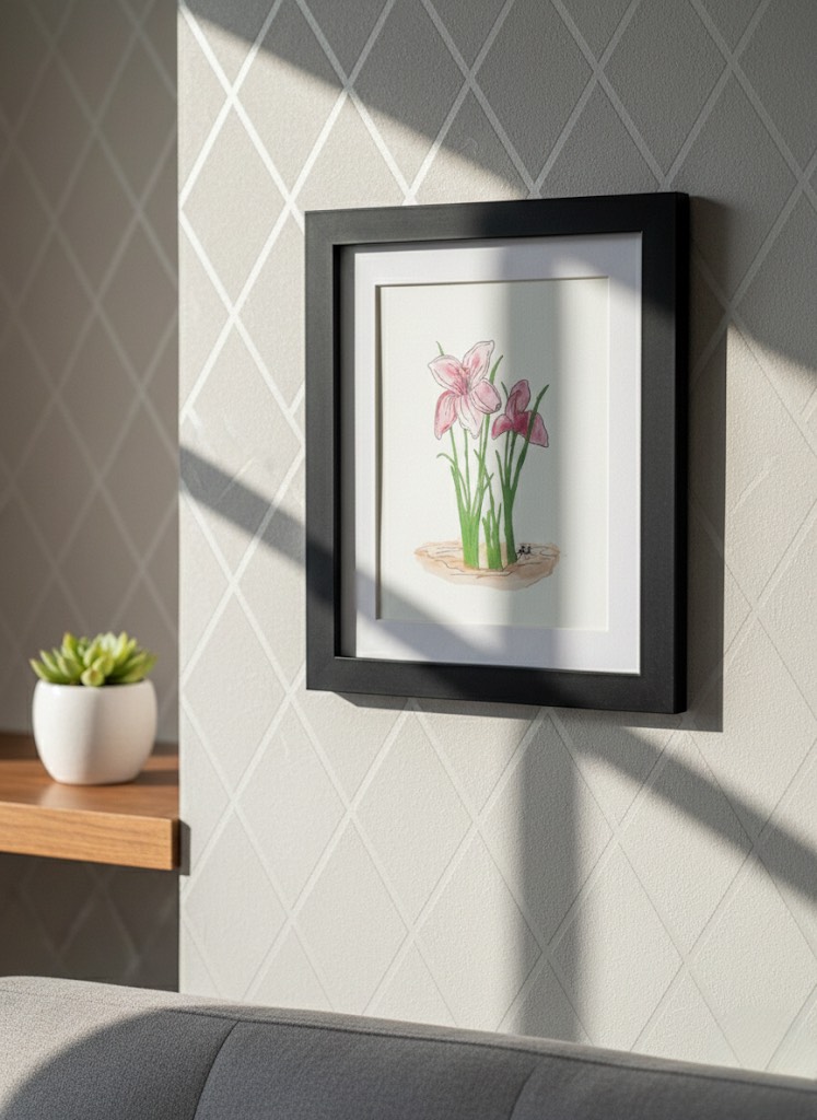 Pink Lily Art Print - Image 3